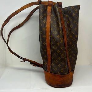 Louis Vuitton Monogram Tan and Brown Crossbody Bag